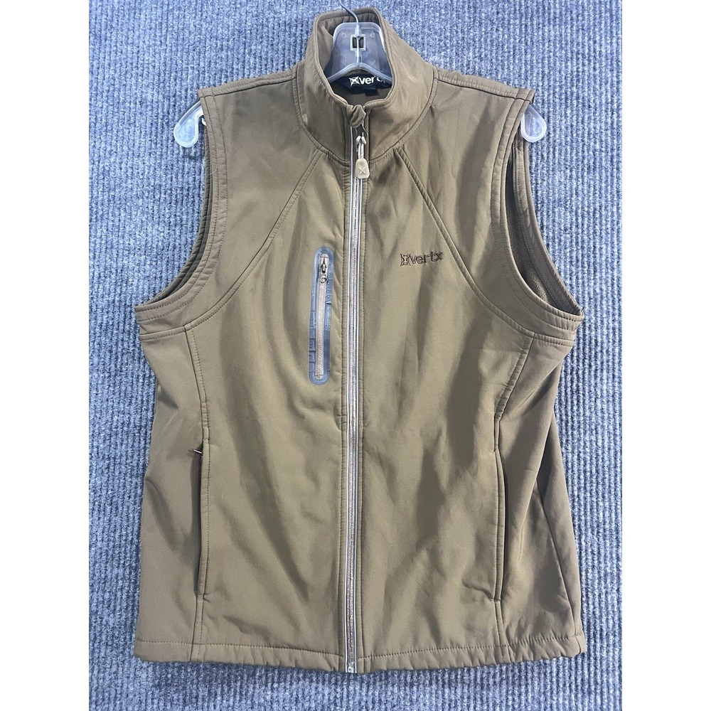 Vertx Mens Olive Green Full Zip Fleece Lined Tactical Vest VTXS7008ET Small